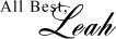 All Best, Leah
